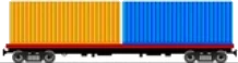 Plataforma ferroviaria con contenedores